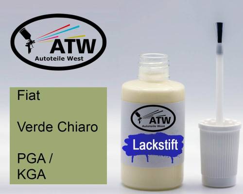 Fiat, Verde Chiaro, PGA / KGA: 20ml Lackstift, von ATW Autoteile West.